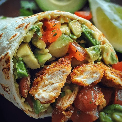 Avocado Ranch Crispy Chicken Soft Taco